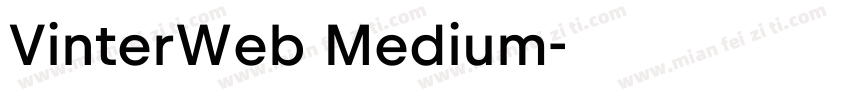 VinterWeb Medium字体转换